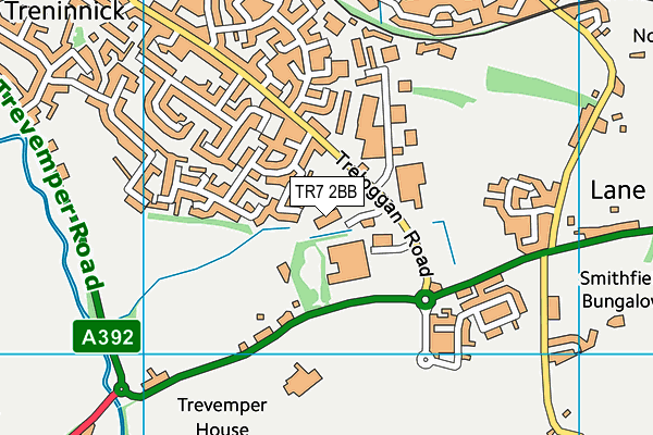 TR7 2BB map - OS VectorMap District (Ordnance Survey)