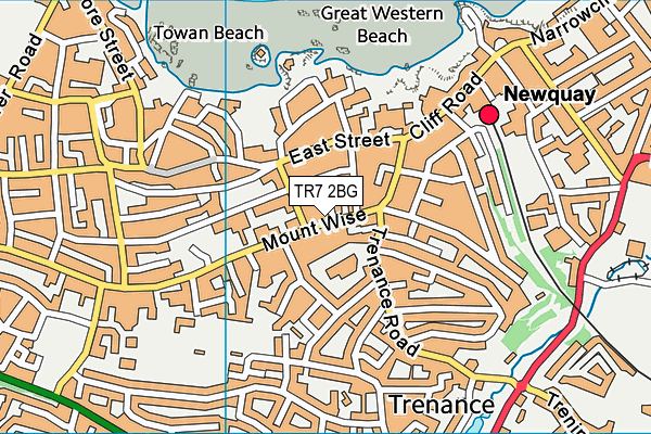 TR7 2BG map - OS VectorMap District (Ordnance Survey)