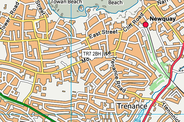TR7 2BH map - OS VectorMap District (Ordnance Survey)