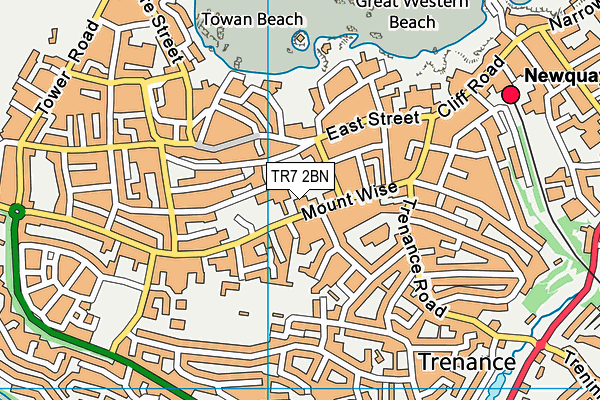 TR7 2BN map - OS VectorMap District (Ordnance Survey)