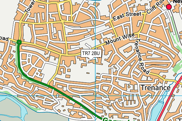 Mountwise Grounds map (TR7 2BU) - OS VectorMap District (Ordnance Survey)