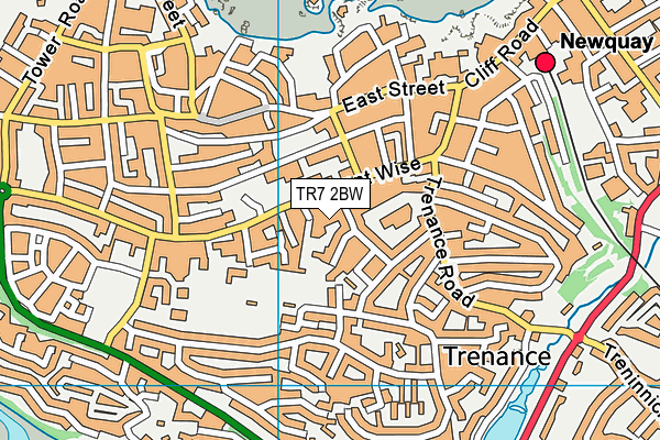 TR7 2BW map - OS VectorMap District (Ordnance Survey)
