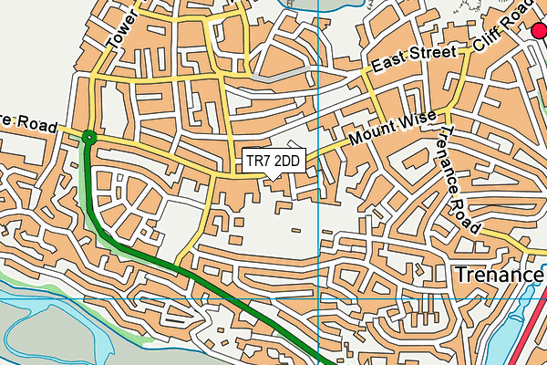 TR7 2DD map - OS VectorMap District (Ordnance Survey)