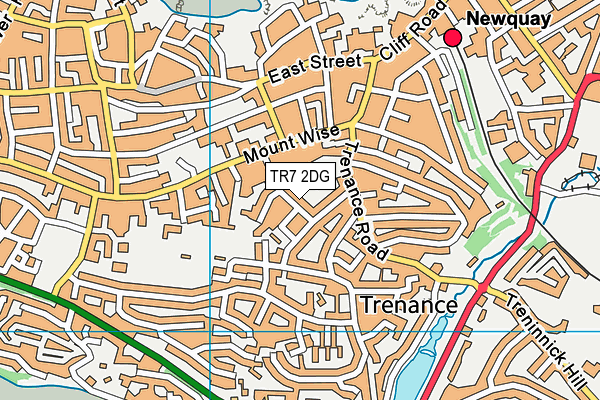 TR7 2DG map - OS VectorMap District (Ordnance Survey)