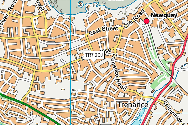 TR7 2DJ map - OS VectorMap District (Ordnance Survey)