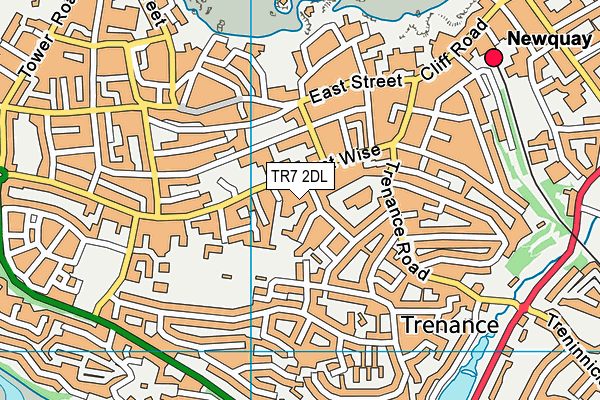 TR7 2DL map - OS VectorMap District (Ordnance Survey)