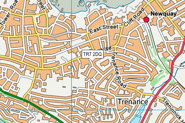 TR7 2DQ map - OS VectorMap District (Ordnance Survey)