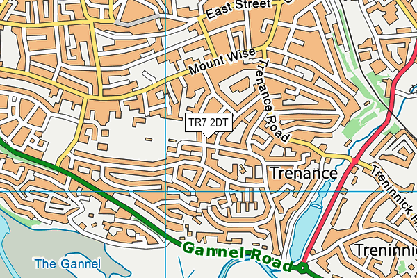 TR7 2DT map - OS VectorMap District (Ordnance Survey)