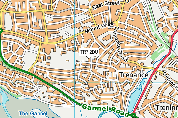TR7 2DU map - OS VectorMap District (Ordnance Survey)