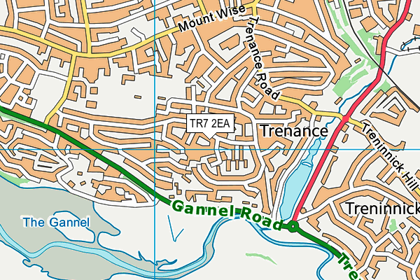 TR7 2EA map - OS VectorMap District (Ordnance Survey)
