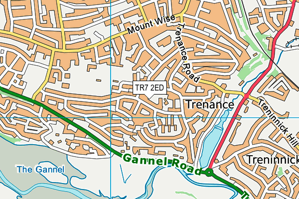 TR7 2ED map - OS VectorMap District (Ordnance Survey)