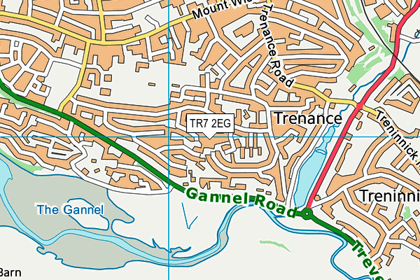 TR7 2EG map - OS VectorMap District (Ordnance Survey)