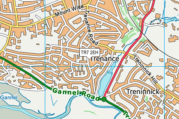 TR7 2EH map - OS VectorMap District (Ordnance Survey)