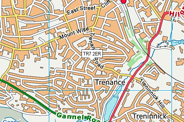 TR7 2ER map - OS VectorMap District (Ordnance Survey)