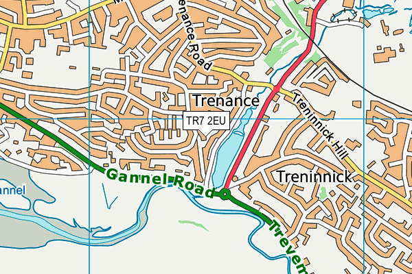 TR7 2EU map - OS VectorMap District (Ordnance Survey)
