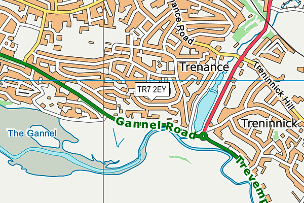 TR7 2EY map - OS VectorMap District (Ordnance Survey)