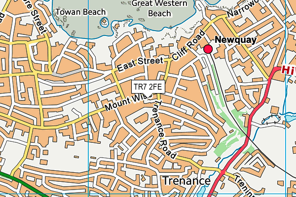 TR7 2FE map - OS VectorMap District (Ordnance Survey)