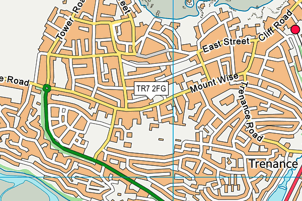 TR7 2FG map - OS VectorMap District (Ordnance Survey)