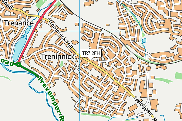 TR7 2FH map - OS VectorMap District (Ordnance Survey)
