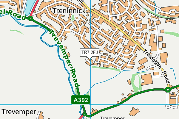 TR7 2FJ map - OS VectorMap District (Ordnance Survey)