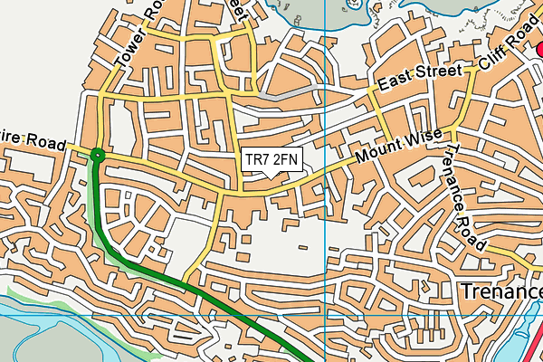 TR7 2FN map - OS VectorMap District (Ordnance Survey)
