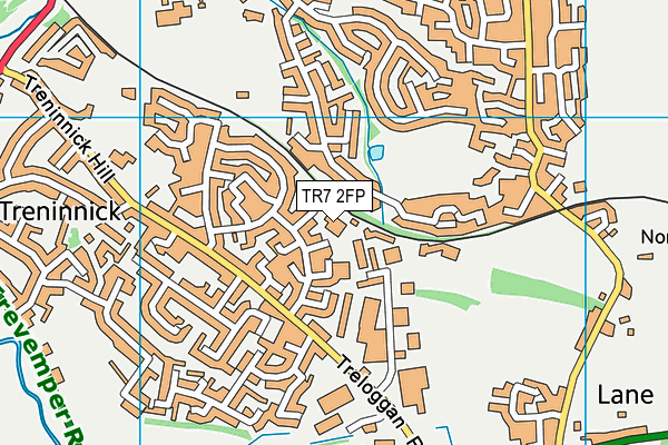 TR7 2FP map - OS VectorMap District (Ordnance Survey)