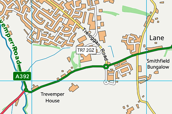 TR7 2GZ map - OS VectorMap District (Ordnance Survey)