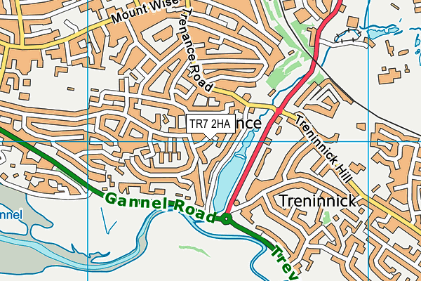 TR7 2HA map - OS VectorMap District (Ordnance Survey)