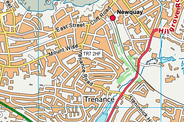 TR7 2HF map - OS VectorMap District (Ordnance Survey)
