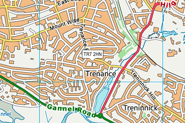 TR7 2HN map - OS VectorMap District (Ordnance Survey)