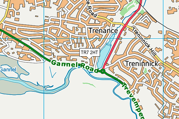 TR7 2HT map - OS VectorMap District (Ordnance Survey)