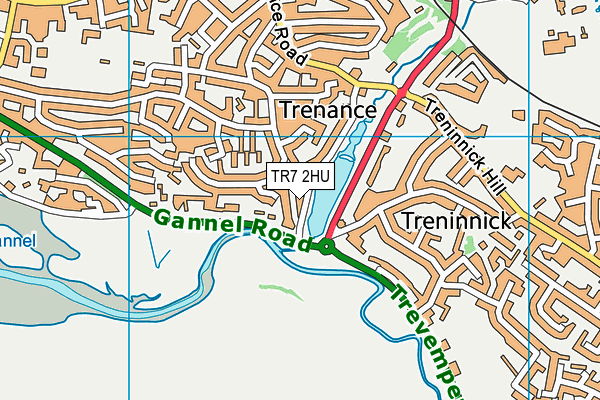 TR7 2HU map - OS VectorMap District (Ordnance Survey)