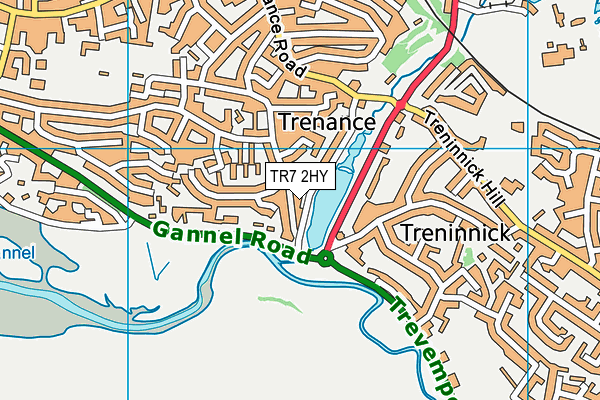 TR7 2HY map - OS VectorMap District (Ordnance Survey)