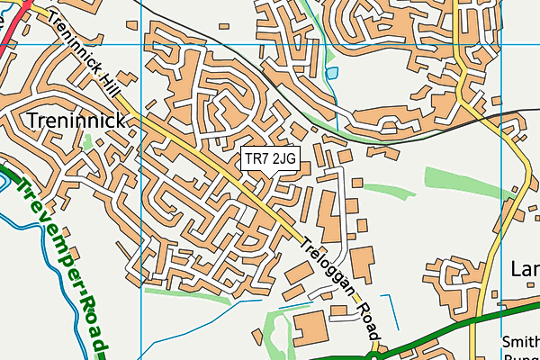 TR7 2JG map - OS VectorMap District (Ordnance Survey)