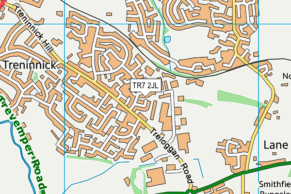 TR7 2JL map - OS VectorMap District (Ordnance Survey)