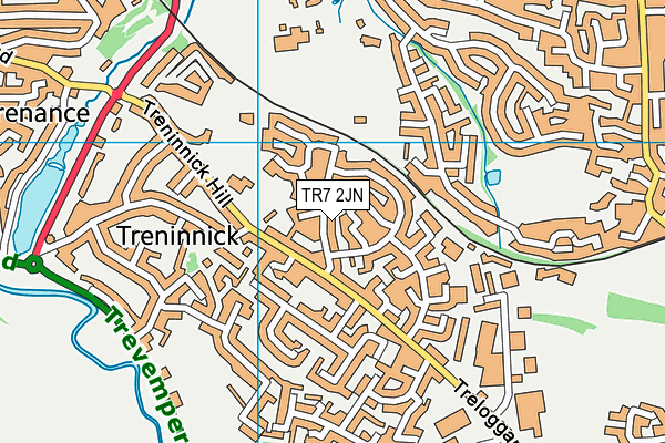 TR7 2JN map - OS VectorMap District (Ordnance Survey)