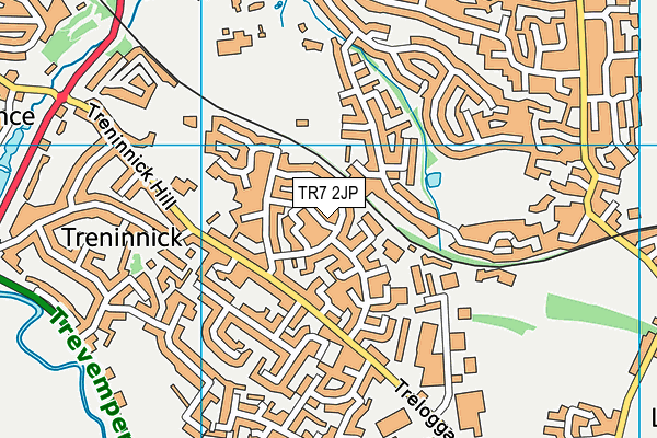 TR7 2JP map - OS VectorMap District (Ordnance Survey)