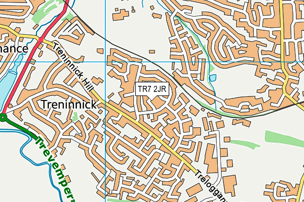 TR7 2JR map - OS VectorMap District (Ordnance Survey)