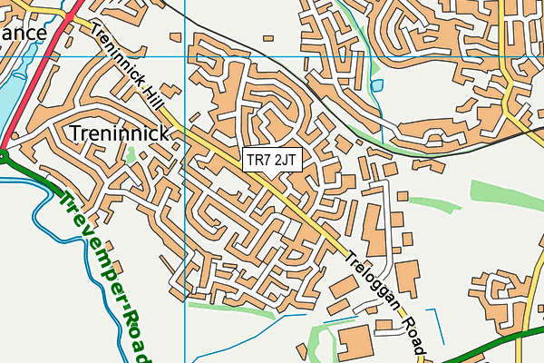TR7 2JT map - OS VectorMap District (Ordnance Survey)