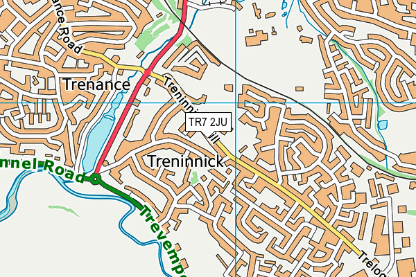 TR7 2JU map - OS VectorMap District (Ordnance Survey)