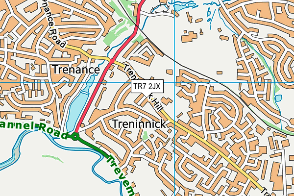 TR7 2JX map - OS VectorMap District (Ordnance Survey)
