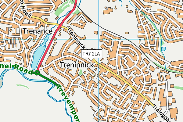 TR7 2LA map - OS VectorMap District (Ordnance Survey)