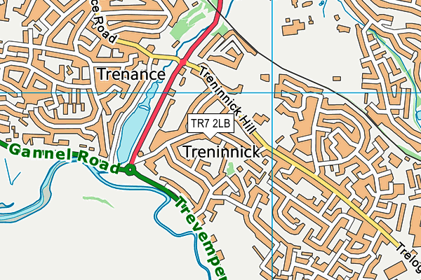 TR7 2LB map - OS VectorMap District (Ordnance Survey)