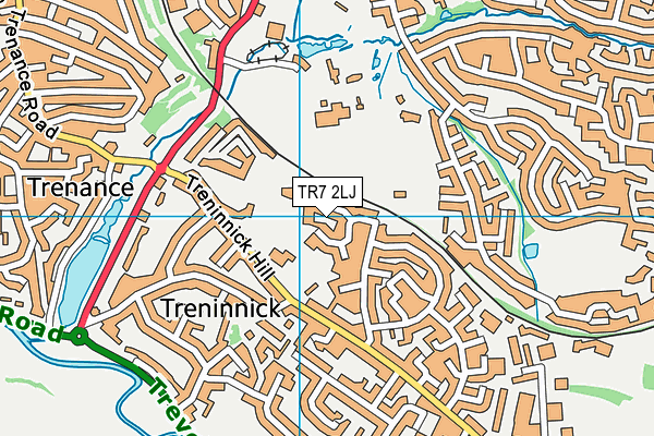 TR7 2LJ map - OS VectorMap District (Ordnance Survey)