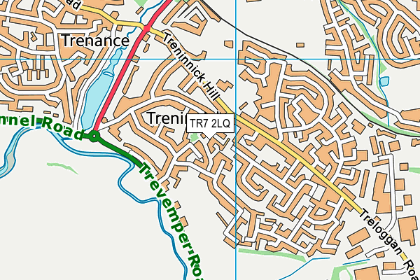 TR7 2LQ map - OS VectorMap District (Ordnance Survey)