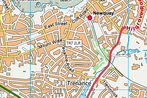 TR7 2LR map - OS VectorMap District (Ordnance Survey)