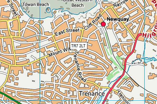 TR7 2LT map - OS VectorMap District (Ordnance Survey)