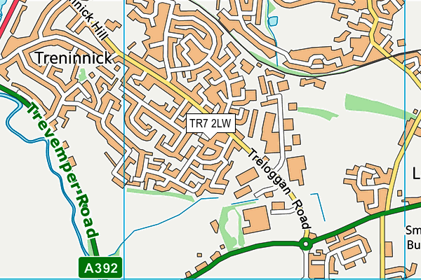 TR7 2LW map - OS VectorMap District (Ordnance Survey)