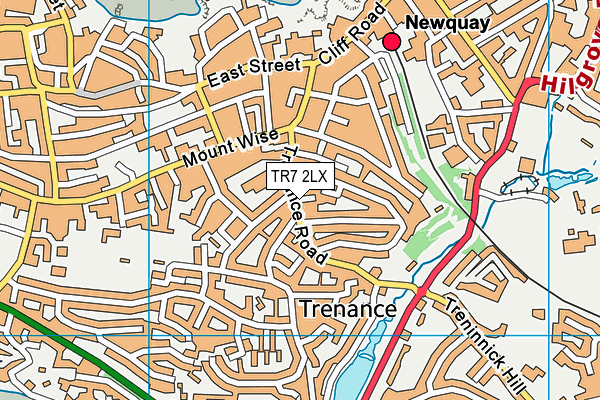 TR7 2LX map - OS VectorMap District (Ordnance Survey)