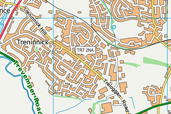 TR7 2NA map - OS VectorMap District (Ordnance Survey)